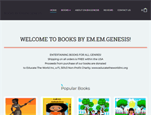 Tablet Screenshot of booksbyememgenesis.com